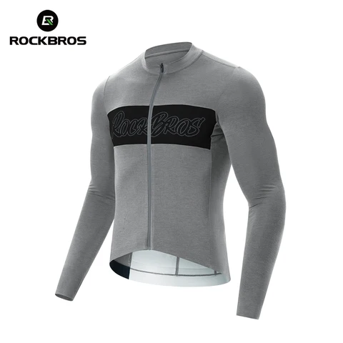 ROCKBROS мужской велосипедный трикотаж Tencel+шерсть зелёный