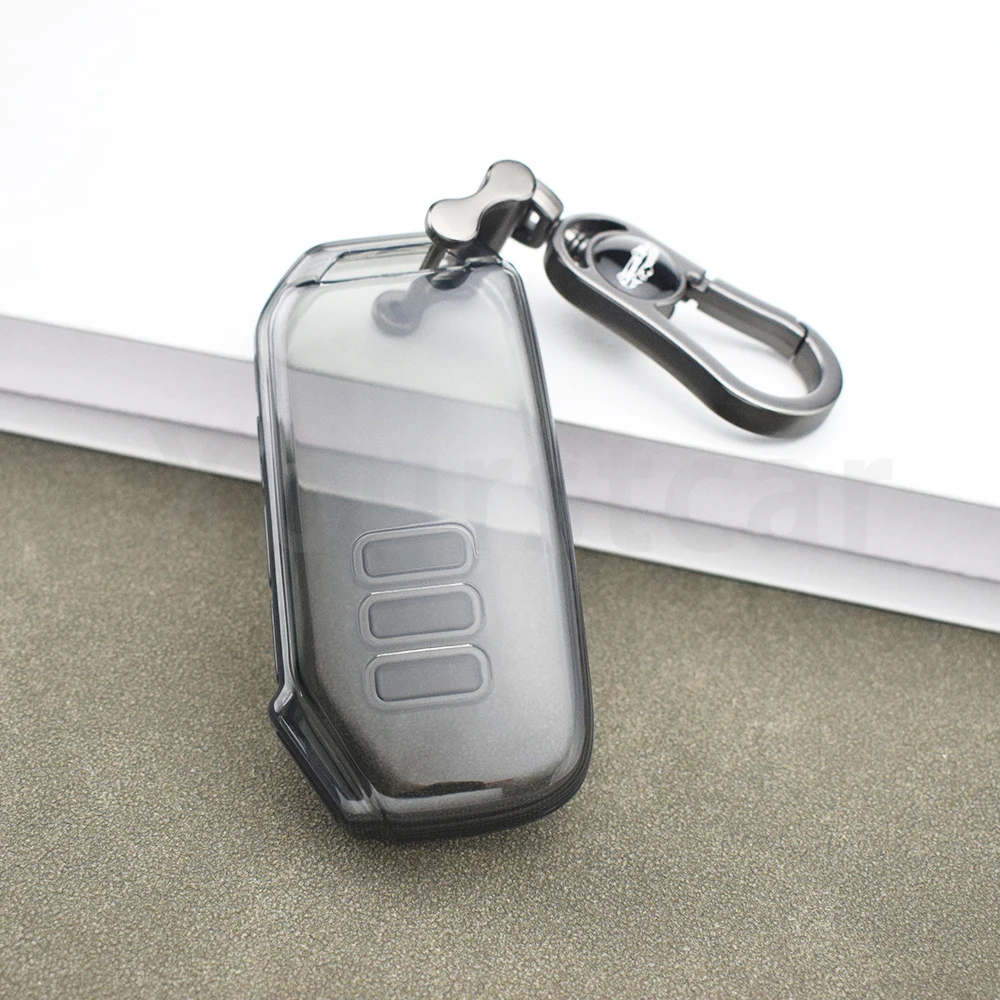 

Держатель брелока без ключа, 7 кнопок, прозрачный чехол из ТПУ для ключей от автомобиля Kia Sportage Niro Hybrid Sorento MQ4 EV6 GT-Line K8 V6