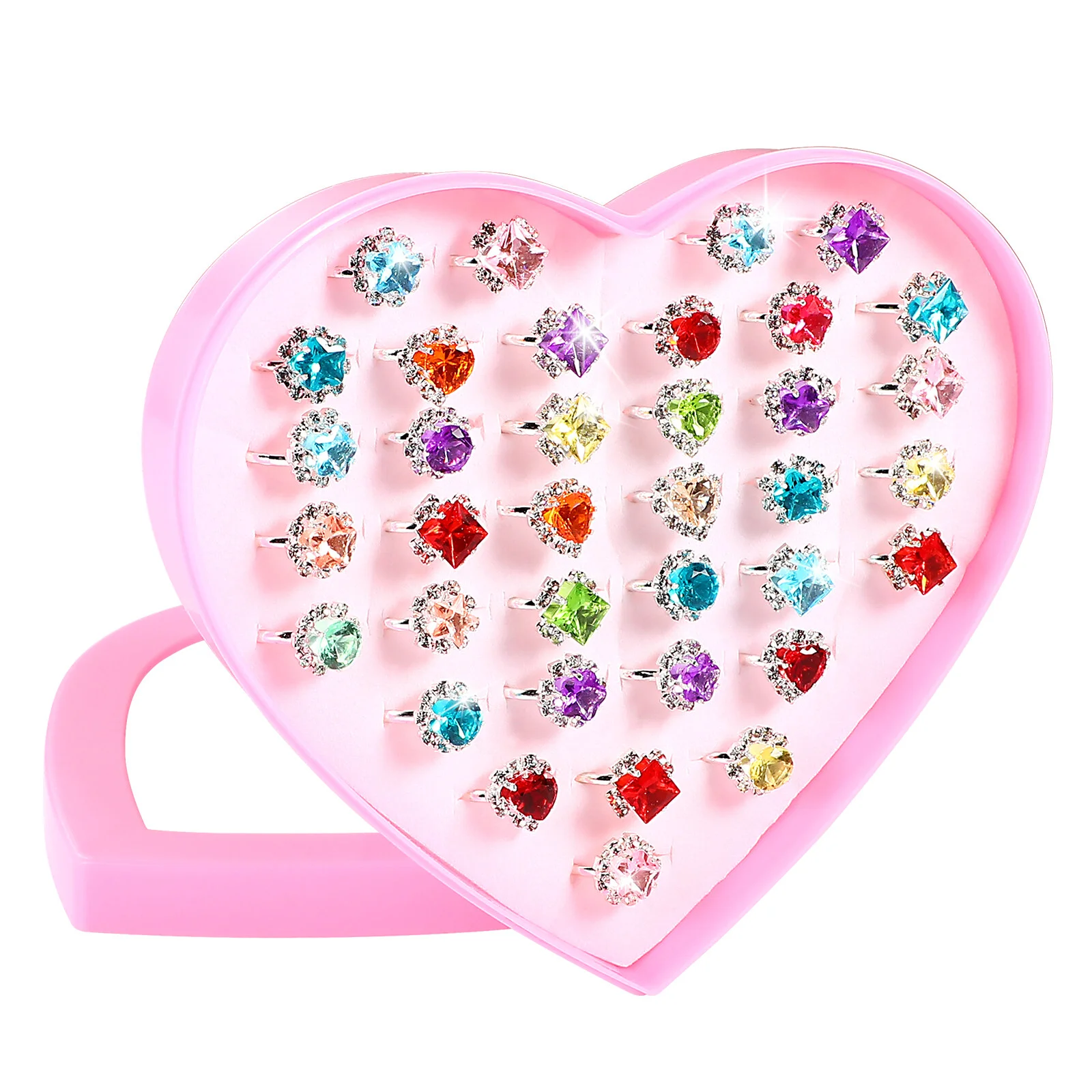 

36 Pcs Play House Rings Kids Haoshi Play House Rings Dress Up Play Child Girl