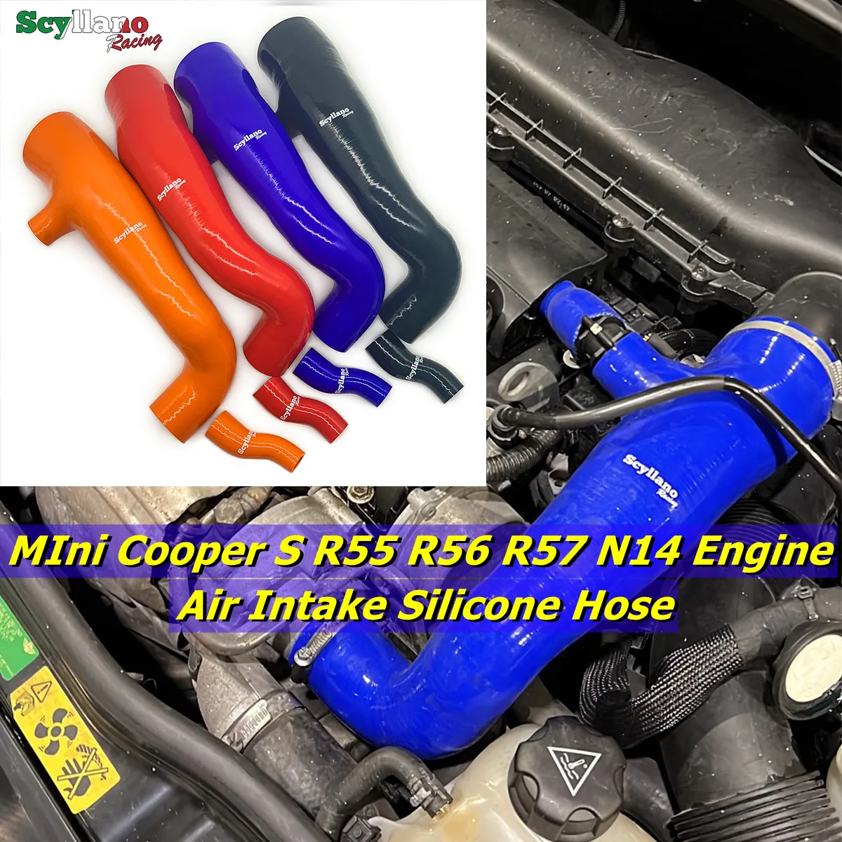 Силиконовый Впускной впускной шланг для Mini Cooper S R55 R56 R57 Turbo с N14 двигателями 2007-2012