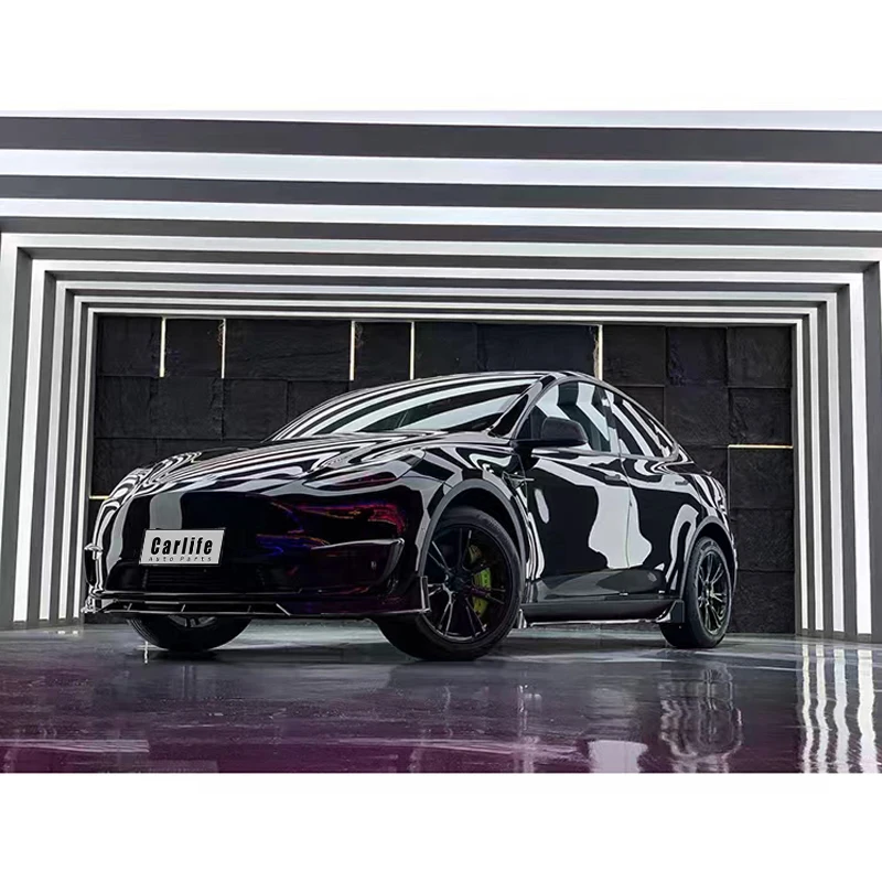 Consist of Side Skirt Lip Fast Aero Kit для Tesla Model Y 2019+ Модификация в стиле Vorstein.