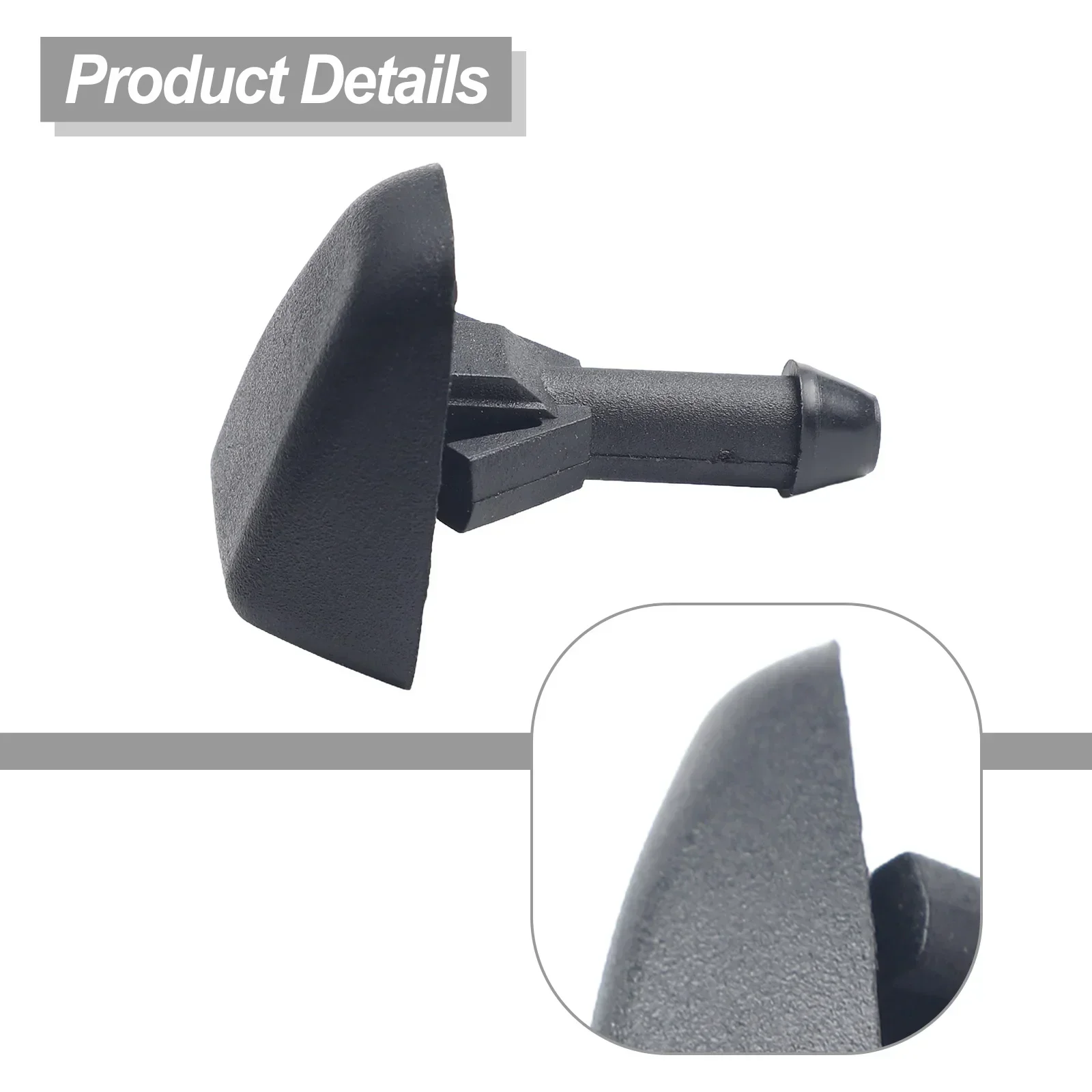 Сопло стеклоочистителя автозапчастей 12В 30655605 ABS черный пылезащитный сменный