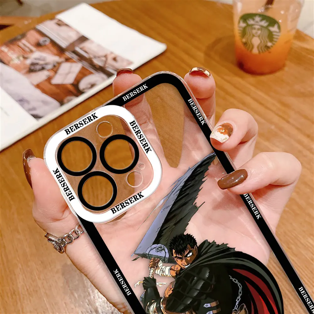 Фото Прозрачный чехол для телефона Infinix TECNO POVA 2 4 3 5 SMART 6 7 8 NOTE 10 11 12 30I 50 CAMON 20 30 40 Cover Hot Blood B-Berserk G-Guts №4