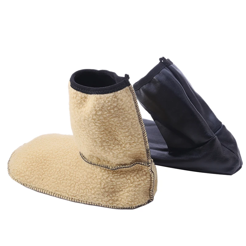 

Unisex Winter Warm Leather Thermal Boot Slipper Indoor House Soft Non-Slip Socks Soft Non Slip Socks For Men Women