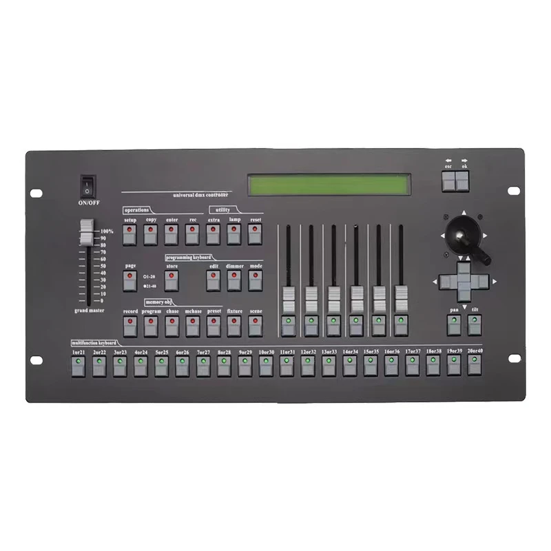 

Stage Lighting Music Console Beam Light Shake Head Light Controller Wedding Dmx512 Light Console