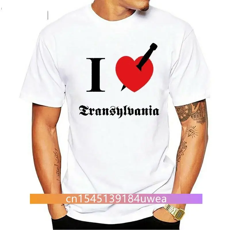 Custom I love Transylvania Summer Tops Shirt Design Crewneck 100% God Tee Shirts Men's Top T-shirts