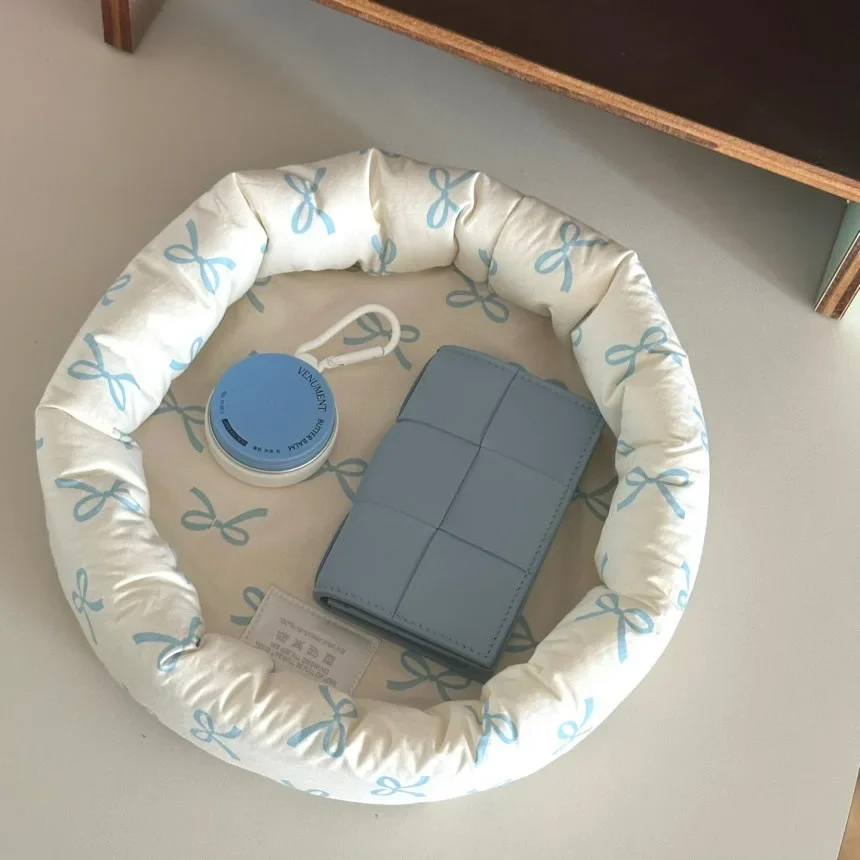 

Синяя корзина для хранения из хлопка 18л