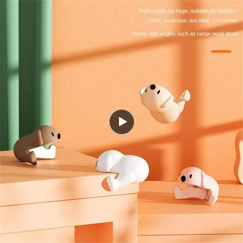 

Bear Shape Protection Edge Cover For Furniture Soft Good Toughness Furniture Corner Cover Baby Cares Table Corner Protector
