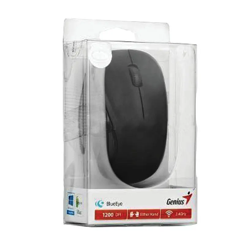 Мышь беспроводная GENIUS NX-7000 2 кнопки + 1 колесо-кнопка оптическая чёрная 31030109100 -