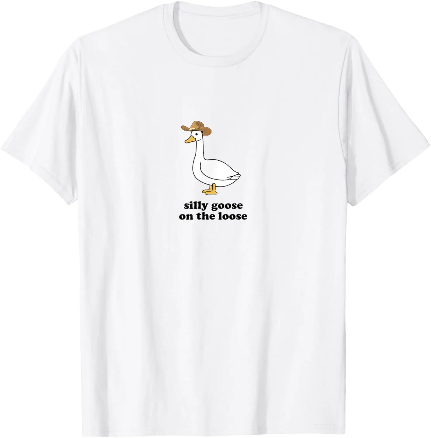 Футболка Silly Goose On The Loose с игривым юмором и забавным дизайном для любителей