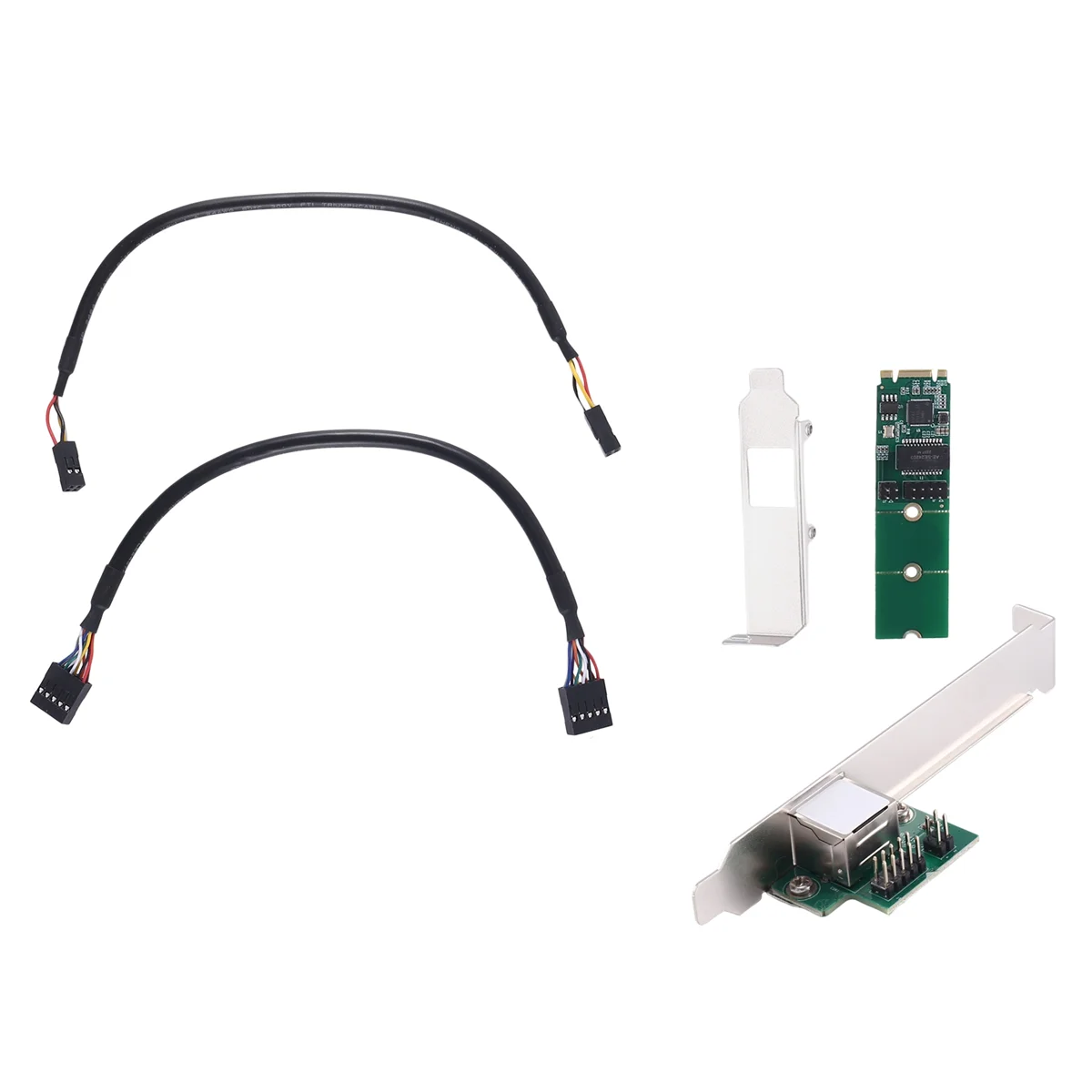 Сетевой адаптер 2 5G Base-T Gigabit чип I225 2500 Мбит/с M.2 B/M ключ к PCIe 5 ГБ Ethernet-карта RJ45 LAN