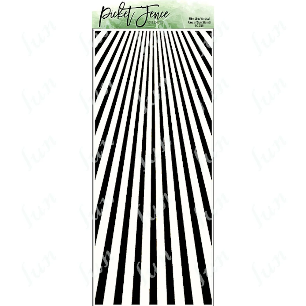 

Slim Line Vertical Rays of Sun Layered Stencils Handmade Diy Scrapbooking Paper Cards Coloring Embossed Photo Album Decoration