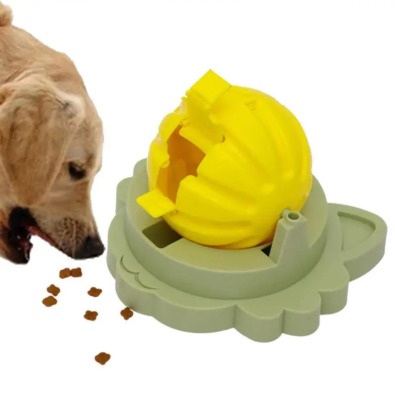 

Dog Treat Ball Dispenser Tooth Cleaning Toy Interactive Dog Toys Puppy Puzzle Toys Dog Treat Ball For Slow Feeder Dog Toys