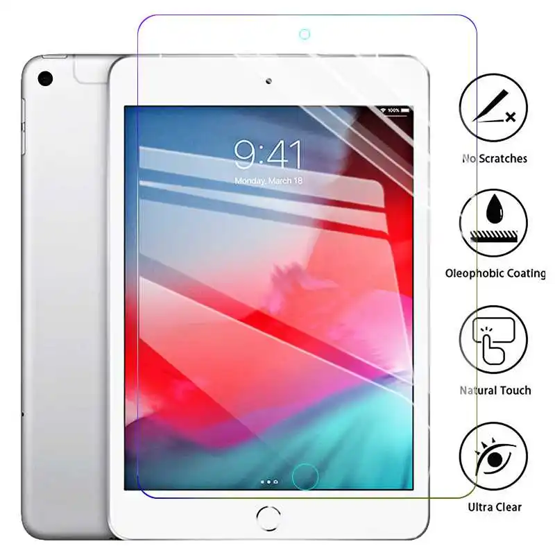 

Tempered Glass For iPad Mini 5 2019 4 3 2 Screen Protector Front HD Film