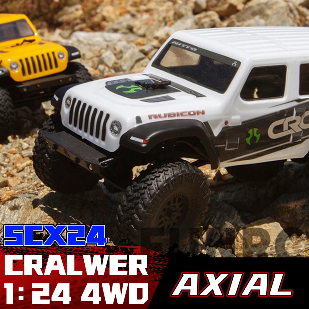 

AXIAL SCX24 AXI00002 1/24 MINI RC 2,4 GHz электрическая модель автомобиля с дистанционным управлением горный баггггусеничный гусеничный RTR игрушки для взрос...