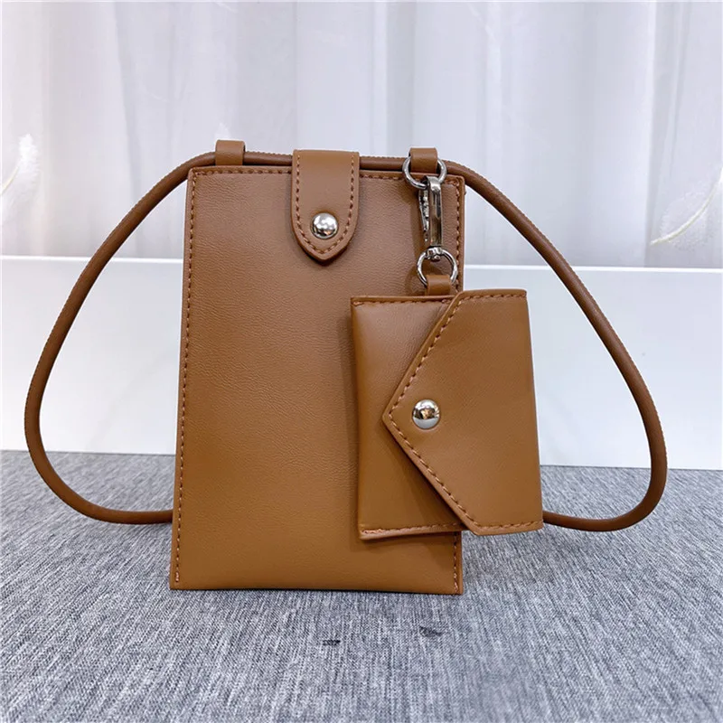 

Fashion Buckle Handbag Womens PU Leather Phone Bags Mini Small Thin Crossbody Bags with coin purse Ladies Shoulder Bags