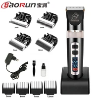 baorun p9 professional pet cat dog hair trimmer rechargeable lcd display electric shaver dog clipper grooming haircut machine