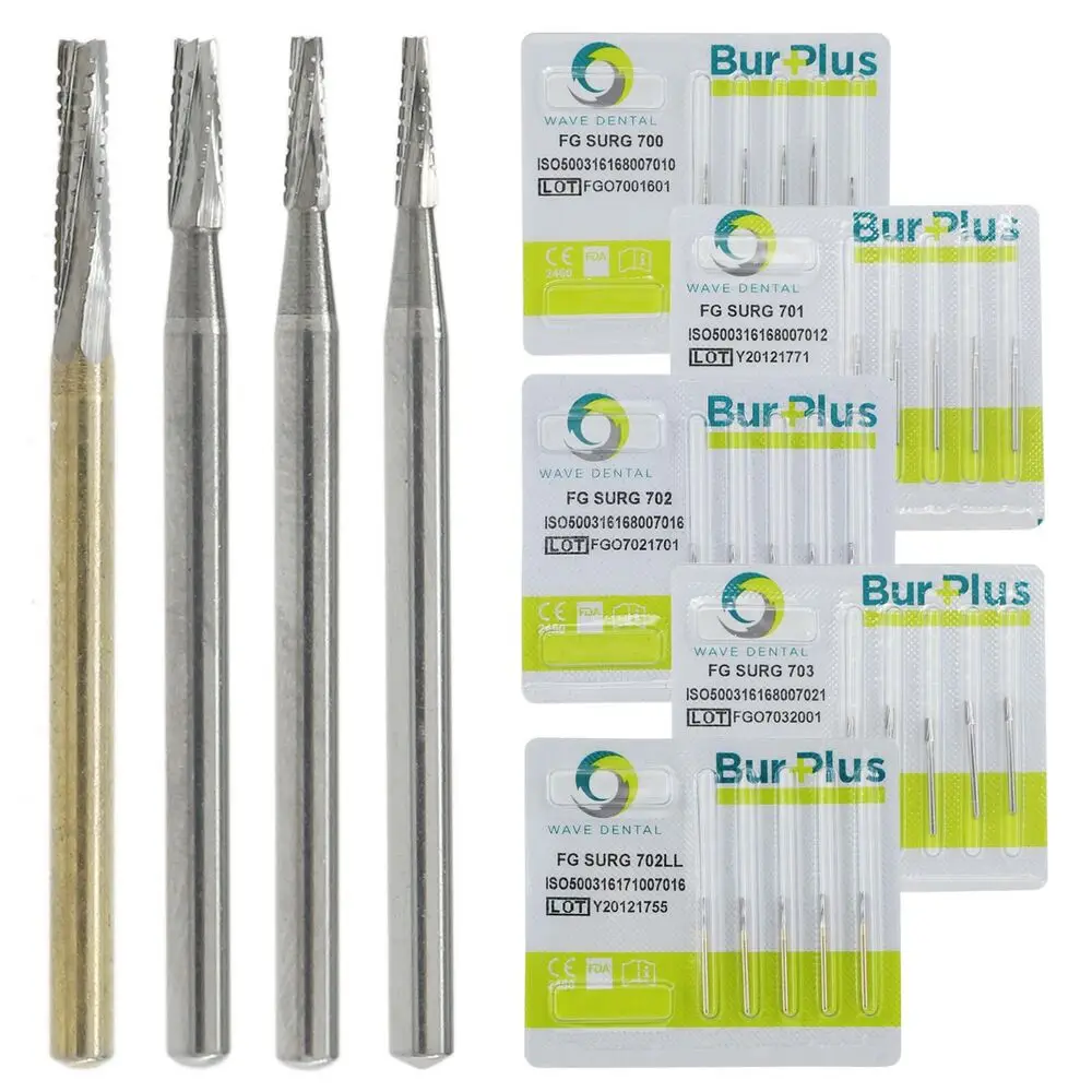 

Wave Dental Carbide Surgical Bur For High Speed Handpiece FG SURG 700-703 Prima