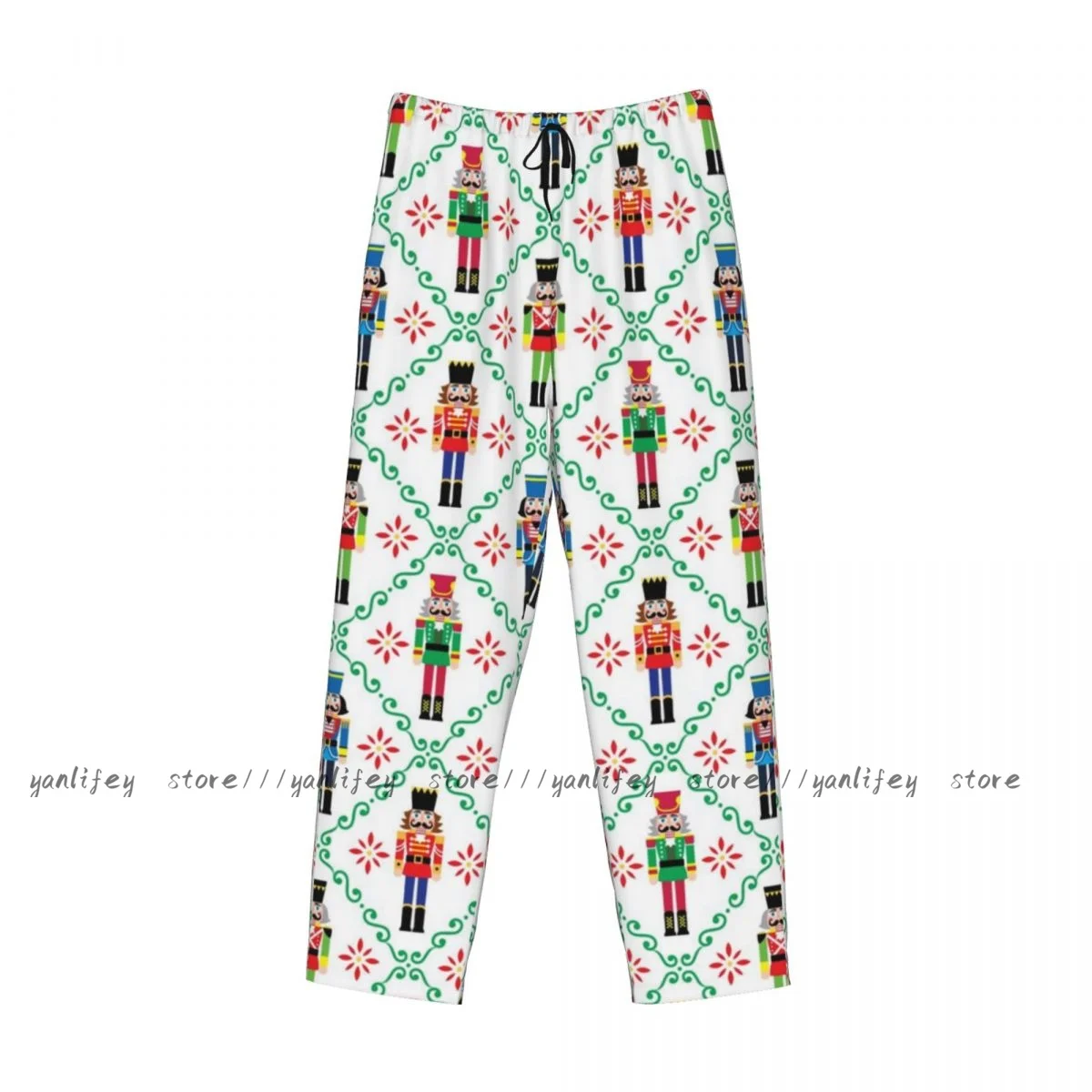 Мужская одежда для сна свободные брюки пижамы рождественские Щелкунчики