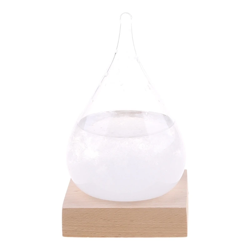 

for Storm Glass Weather Station Weather Forecaster Stylish & for Creative Drop-Shaped Glass Barometer Home & Office Deco