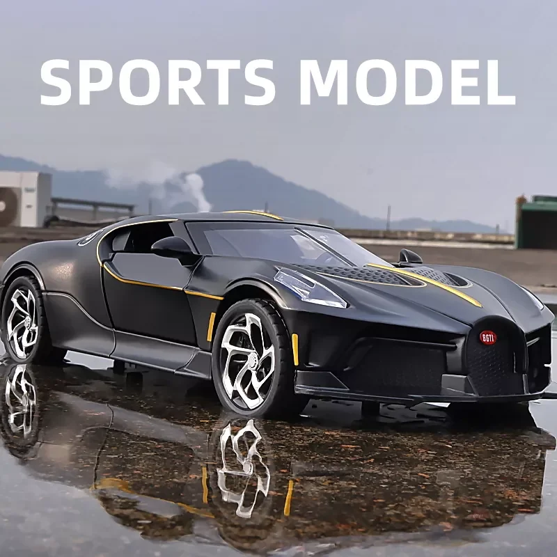 

Bugatti lavoiturenсветовая игрушечная супермашина с черным драконом, литой автомобиль и игрушечные автомобили, модель автомобиля, игрушки для дете...