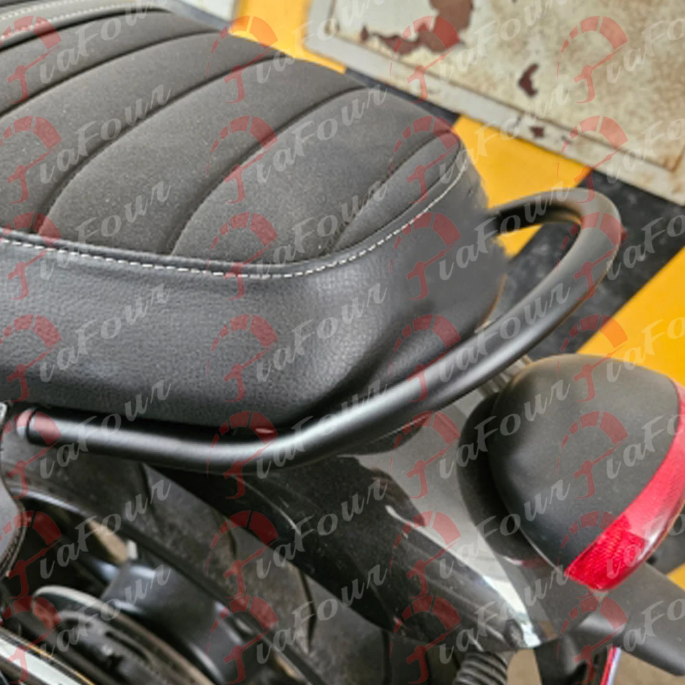 Фото Задний подлокотник для Speed Twin 1200 2019-2024, аксессуары для мотоциклов, поручень для пассажирского сиденья, поручень для сиденья №1