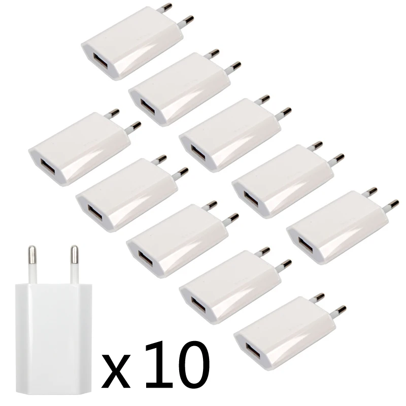 

Carregador energia viagem adaptador tomada usb tomada apple iphone x xs max mr 8 7 6 6s 5 55 se 5c 4 tamanhos 3gs, com 10 pecas