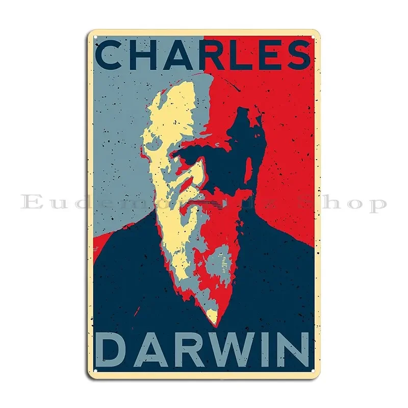 Чарльз Дарвин постер с принтом металлическая табличка таблички ретро принт