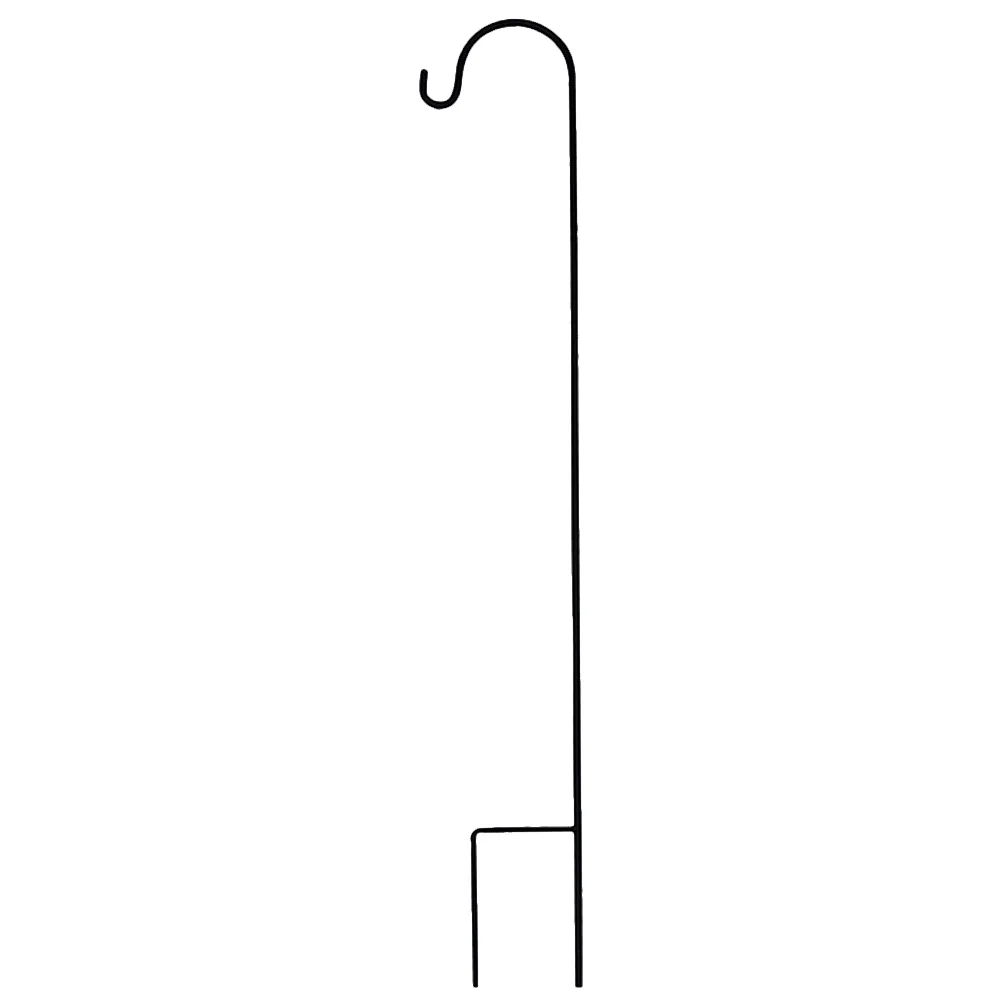 

Shepherd-Hooks Garden Ground Stand Lantern Stake for Flower Basket (Black)