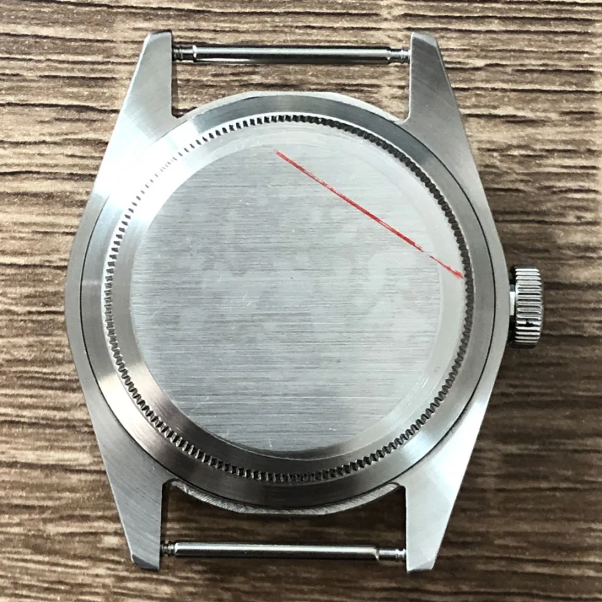 41mm Men's Watch Case Accessories Sapphire Glass Brushed Steel Case for ETA 2824 Mechanical Movement for 30.5mm Dial
