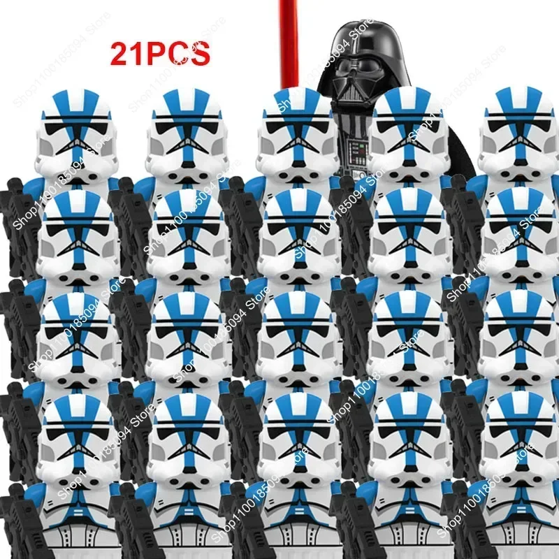 Горячие игрушки Звездные войны Блоки 21 шт. Скидка 501st Wars Клон Легион Командир Дарт