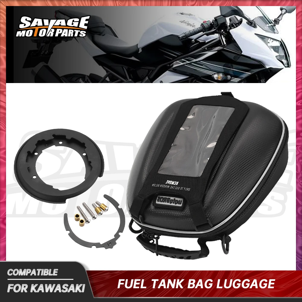 

For KAWASAKI NINJA 250R 300 EX250R Z250 Z300 Motorcycle Fuel Tank Bag Luggage Accessories Tanklock MultiFunction Waterproof Bags