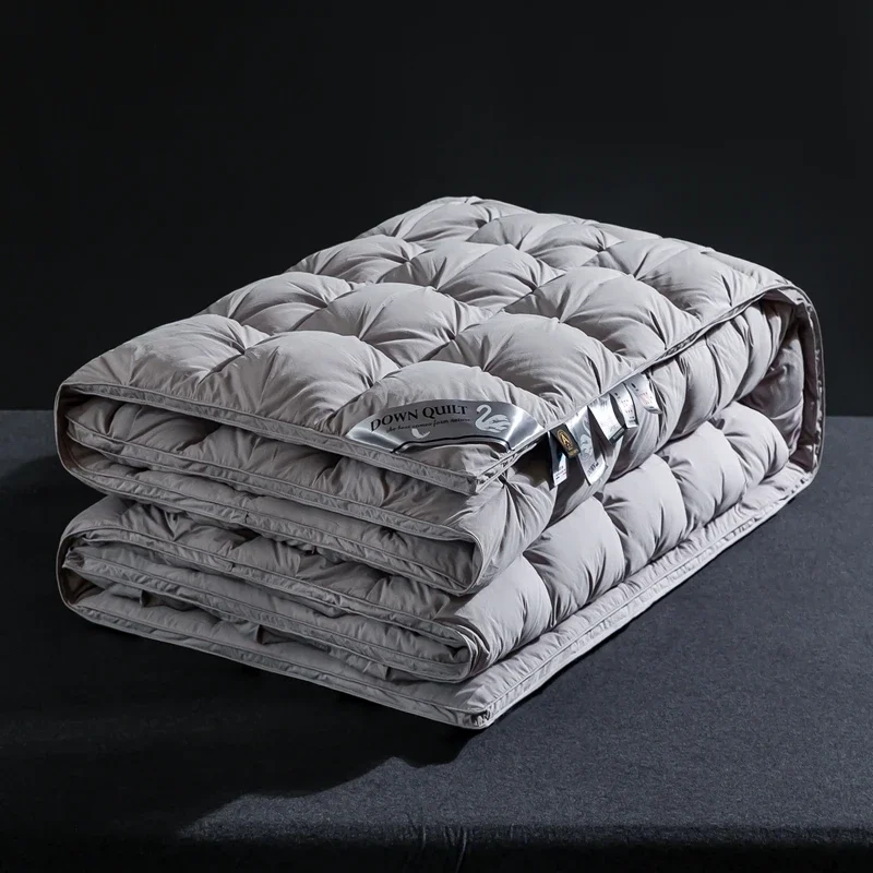 Новинка 2024 длинноволокнистое хлопковое пуховое одеяло 120 95 зимнее из белого