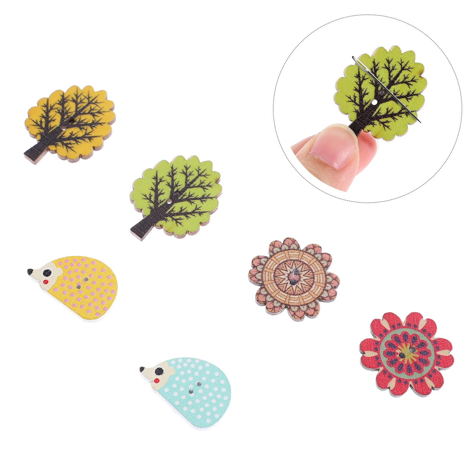 

Needle Minder Embroidery Sewing Magnetic Cross Pincushion Cushion Holderswood Holder Hedgehog Keeper Minders Tree Flower
