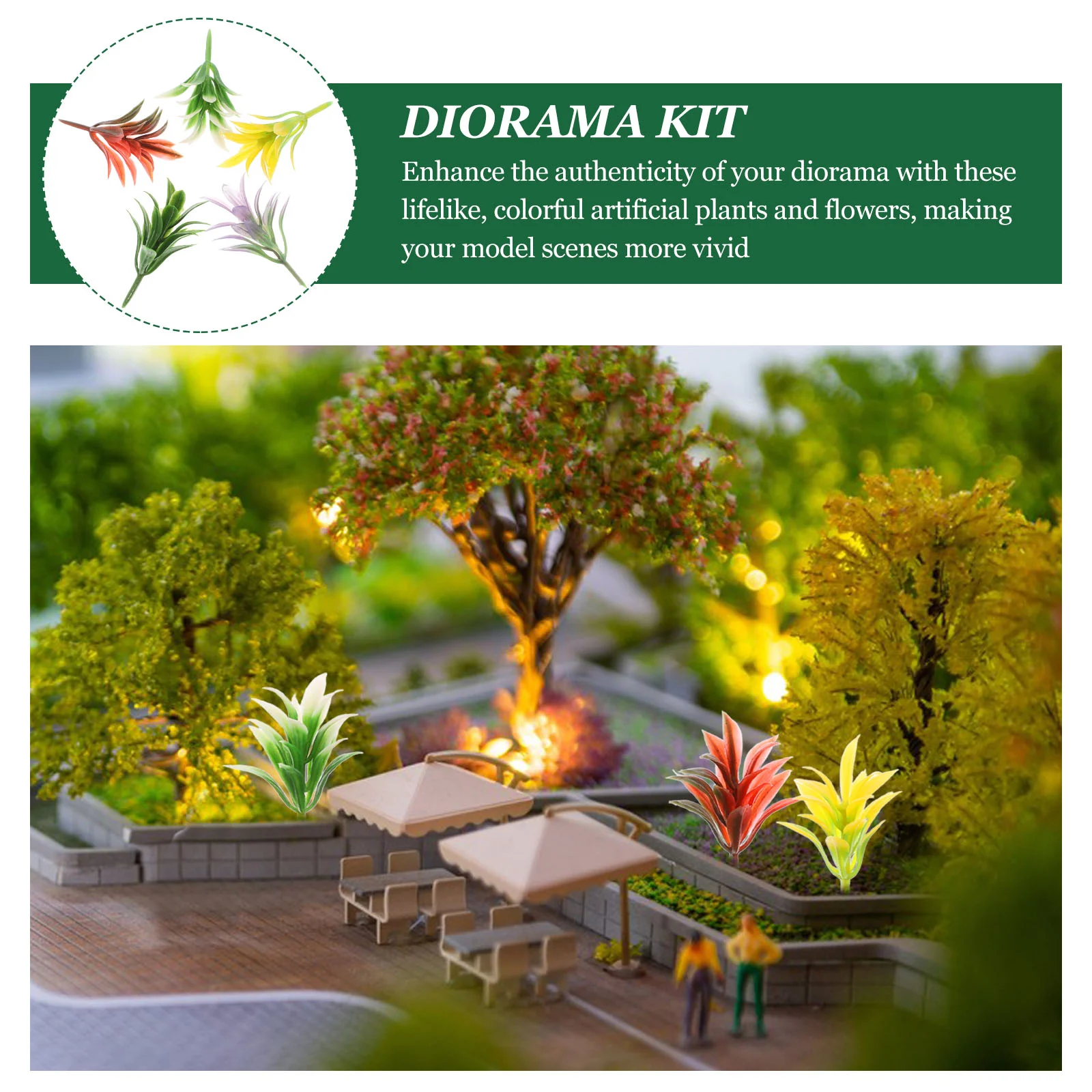 50 шт. модель песочного стола материал растения кустарник миниатюрная групповая