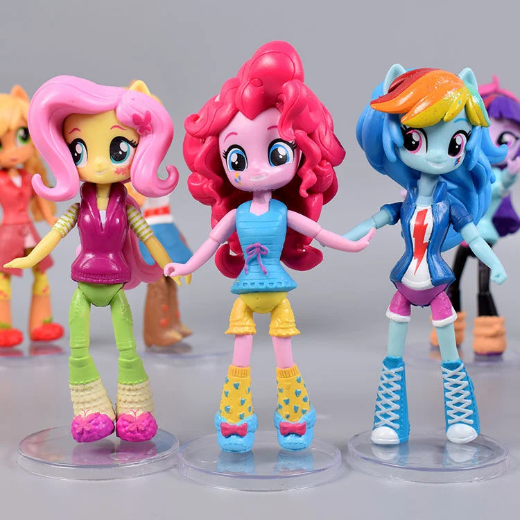 9 шт./компл. моя маленькая понтированная фигурка модные игрушки для девочек