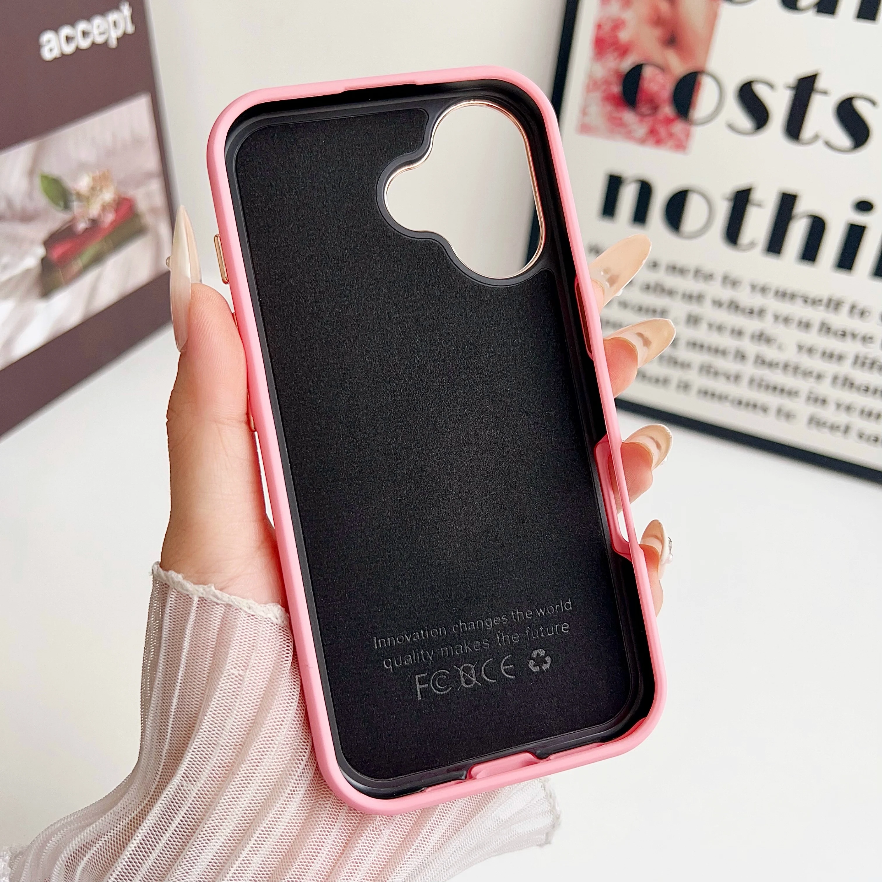 Модный матовый противоударный чехол-бампер Skinfeel 2 в 1 для iPhone 16 15 14 Pro Max 13 12 Plus