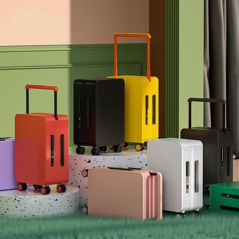 

Bulk Wholesale Guangzhou Travel Luggage suitcase with ride with TSA lock and wide trolley