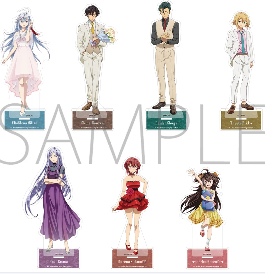 

Anime 86- Eighty Six Full Dress Acrylic Stand Model Figure Plate Vladilena Milize Shinei Nouzen Cosplay Desktop Decor Toys Gift