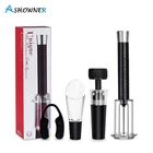 Воздушный насос, открывалка для бутылок вина, вакуумная пробка для красного вина, открывалка для крышки пива, штопор, штопор, инструмент для открытия, шпилька из нержавеющей стали