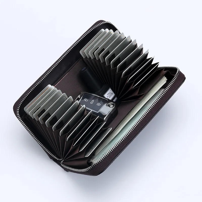 

RFID Organ Card Holder Men's Leather Passport Holder Ladies Wallet Card Holder Credit Card Holder Key Holder