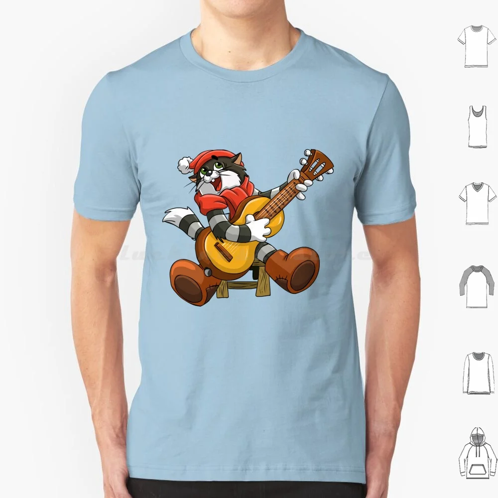 Футболка с принтом кошки Матроскин из русской кожей 6xl хлопковая крутая футболка