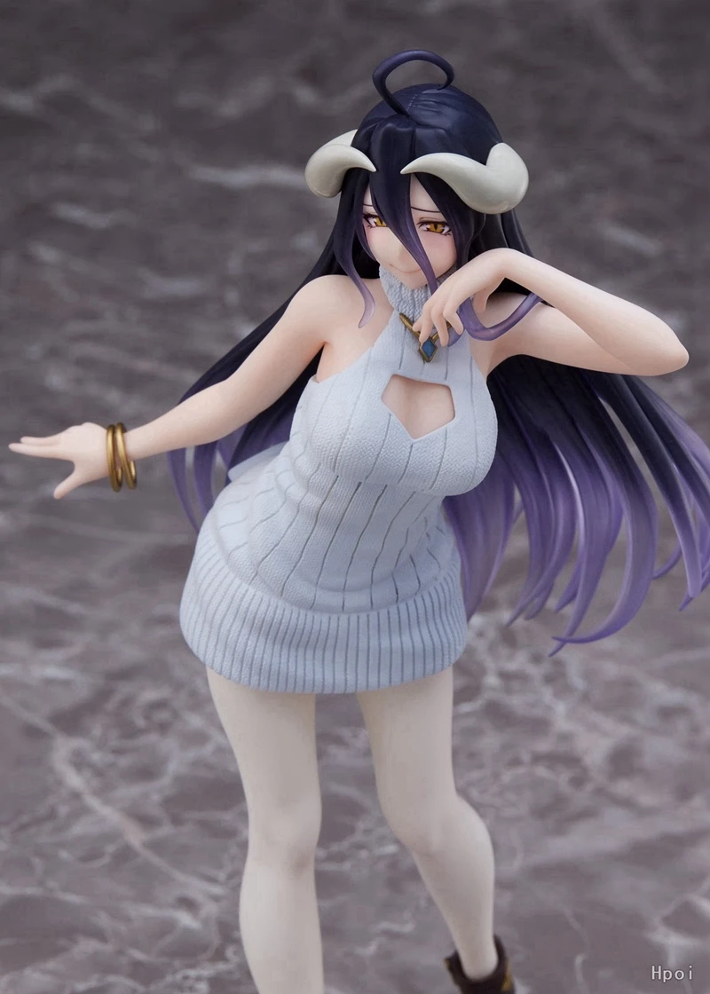21cm Overlord Albedo Anime Figure Standing Sexy Girl PVC Adult Action Figure Car Decoration Series Collection Model Toys Gift images - 6
