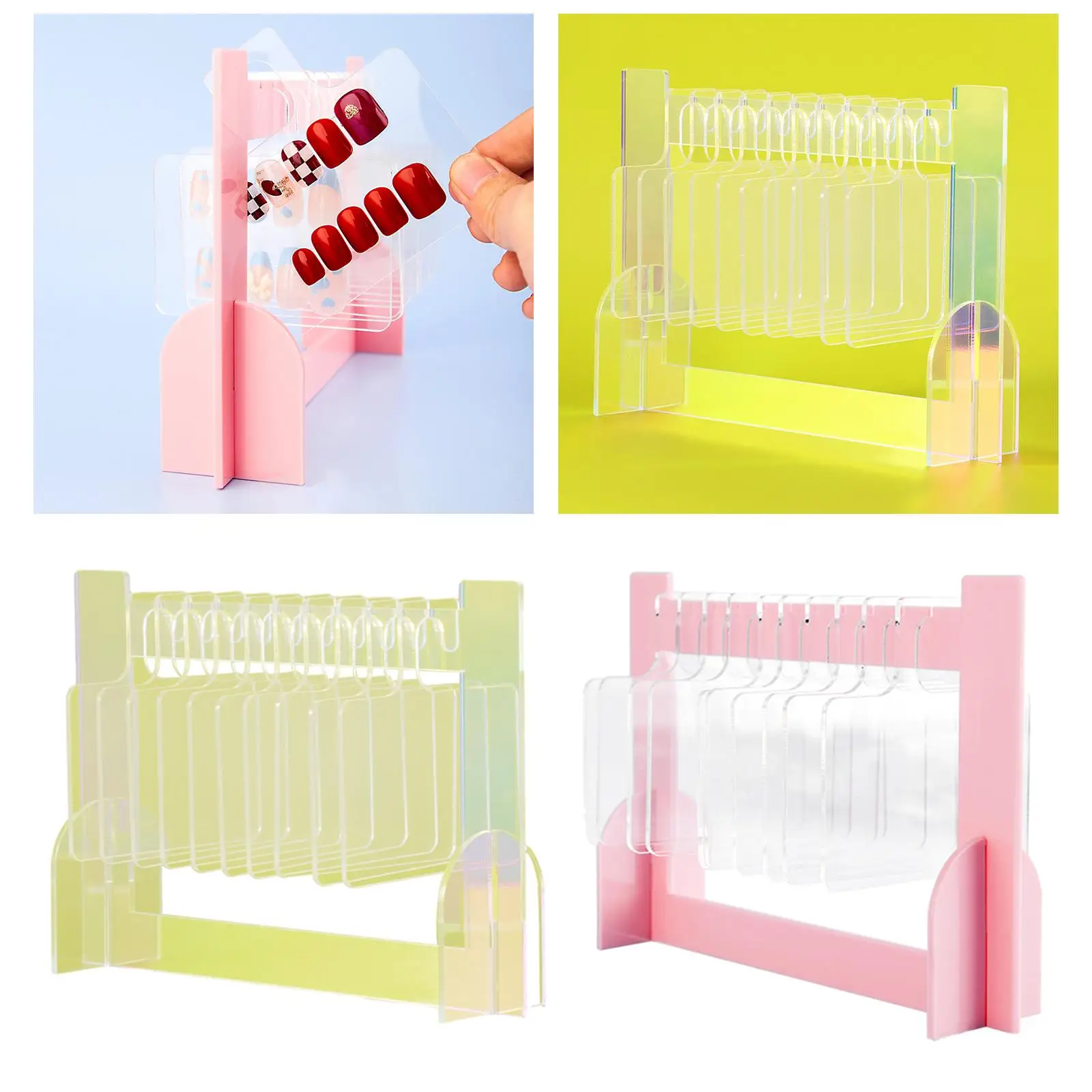 Полка для демонстрации цвета ногтей. Держатель кончиков Портативный подвесной