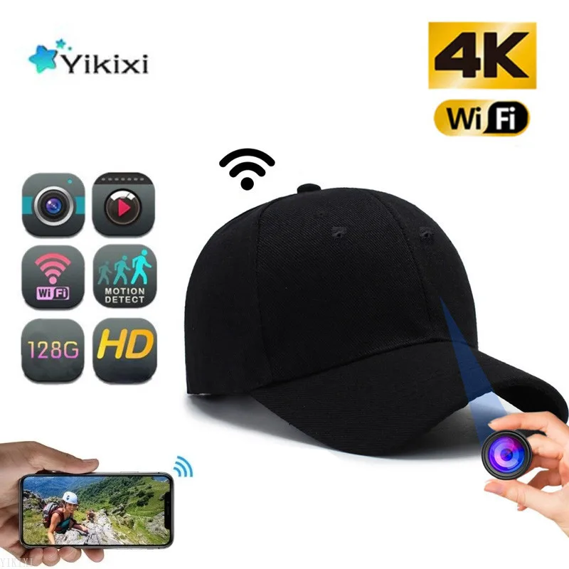 

HD 4K Wearable Baseball Cap Camera Live Video Recording Cap Outdoor Travel Evidence Wifi Video Recorder