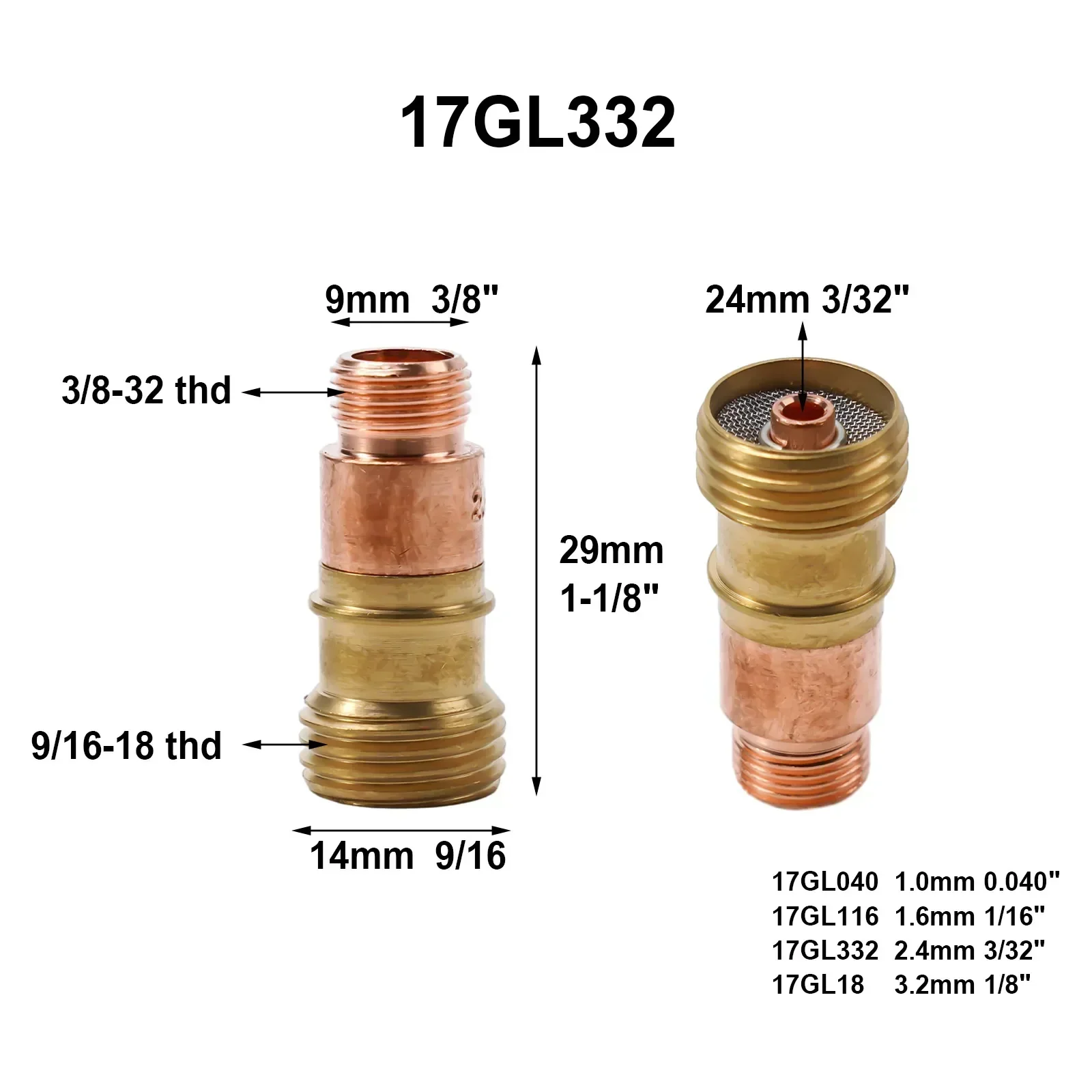 Хорошая портативная сварка 17GL332 10N24S 3/32 и аксессуары TIG DB SR WP 17 18 26 оборудование