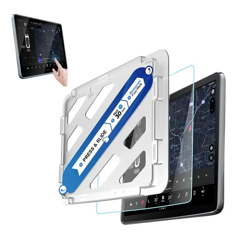 

Защитная пленка для экрана Tes La для Tes La Model 3 Y, пленка из закаленного стекла для сенсорного экрана, контроллера центральной консоли, навигатора, сенсорного экрана