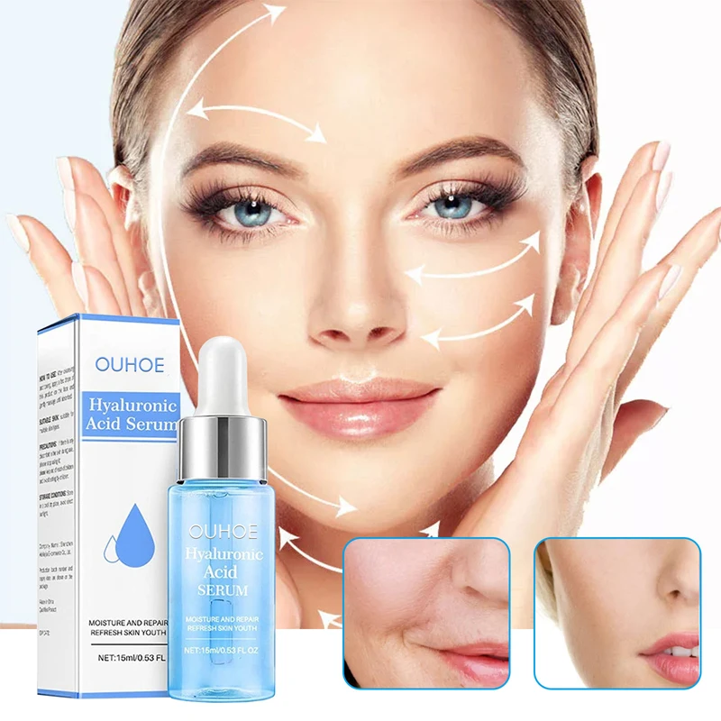 

Hyaluronic Acid Wrinkle Remover Face Serum Anti-Aging Lift Firm Fade Fine Line Dull Shrink Pores Brighten Moisturizing Skin Care