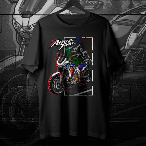 Японские модели 2020-2024 года CRF1100L, футболка Africa Twin Motorcycle Rider, новая повседневная мужская футболка из 100% хлопка с круглым вырезом и коротким рукавом