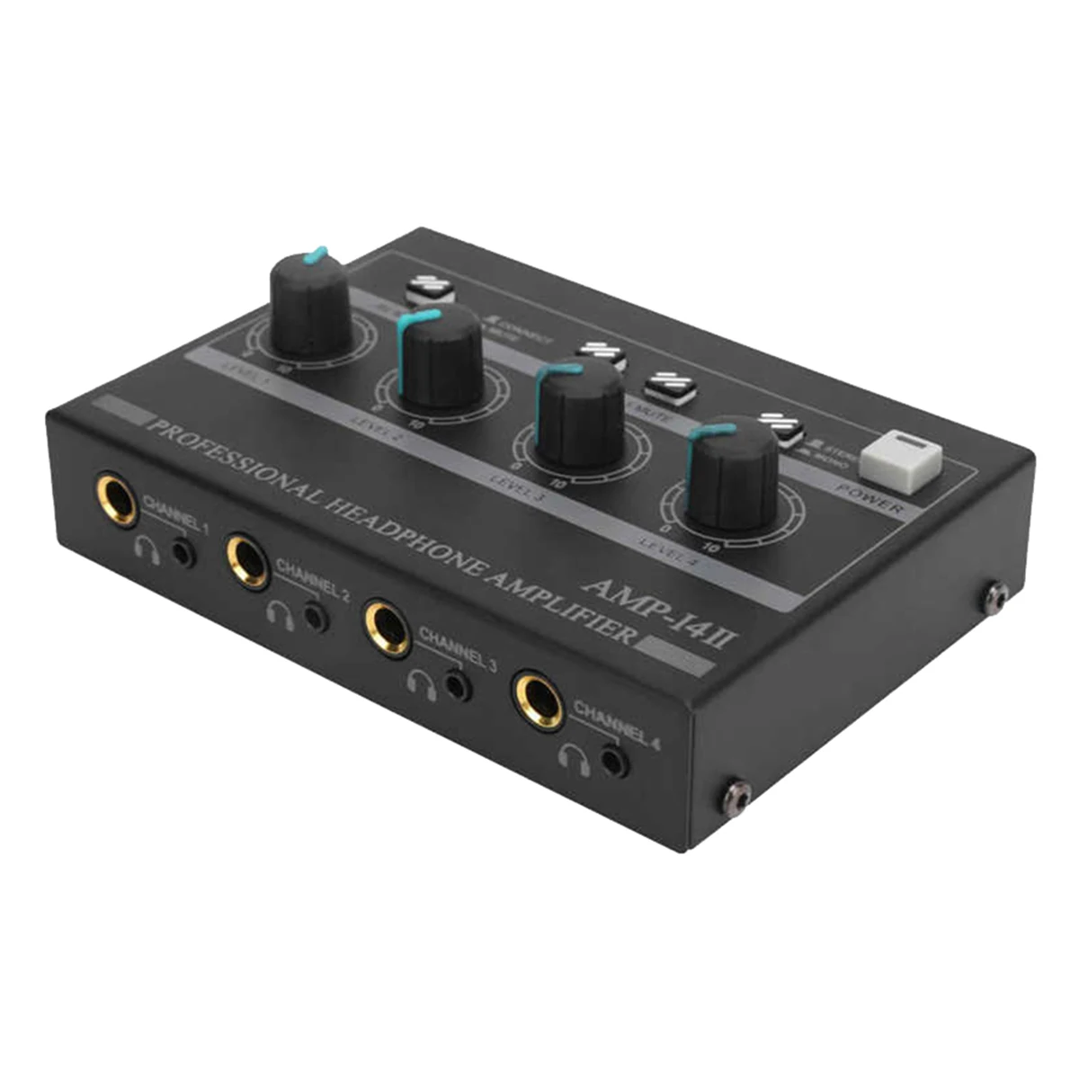 

Headphone Amplifier 4-Channel Ferroalloy Mono/8 Way Stereo Monitor Set Chargeable Headphone Amplifier-US Plug